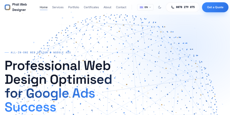 Bản xem trước dự án Website Cá Nhân Nguyễn Phát