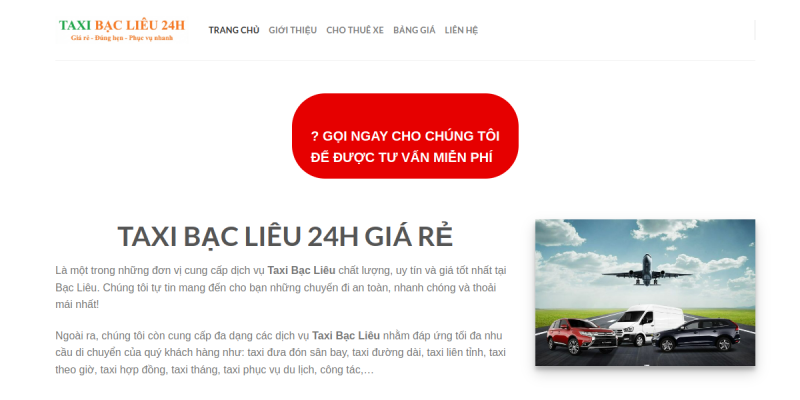 Bản xem trước dự án Taxi Điện Bạc Liêu
