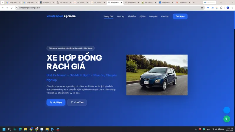 Bản xem trước dự án Xe Hợp Đồng Taxi Rạch Giá